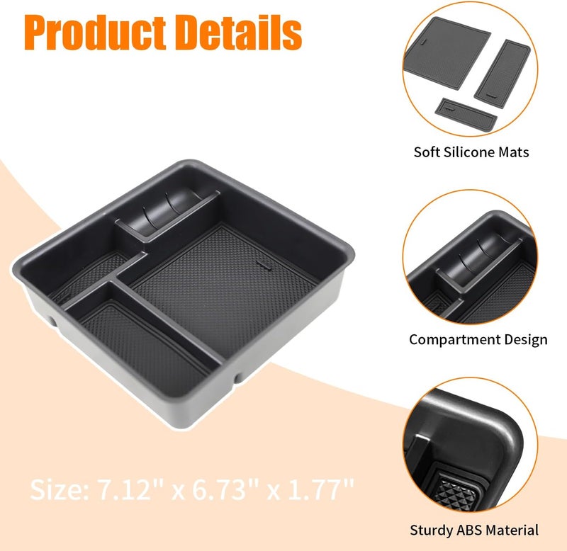EVGoXMods Center Console Organizer Compatible with Land Rover Range Rover Sport/Vogue 2025 2024 2023 (ONLY for No Refrigerator Version), Armrest Storage Box Insert Tray Interior Accessories - Image 5